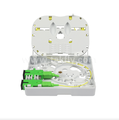 TKS-1806-02E 2-Port Wall Mount Box ️ Bảo vệ cơ khí & Quản lý sợi cho FTTH