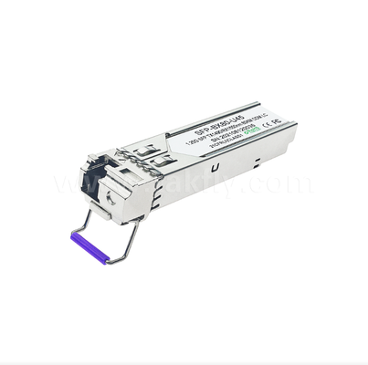 Bộ thu BiDi 80km SFP ¥ 1.25G/1.063G Tỷ lệ kép, 1490nm DFB, PIN, LC Simplex, Nhiệt độ công nghiệp có sẵn