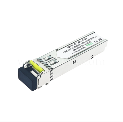 Bộ thu BiDi 80km SFP ¥ 1.25G/1.063G Tỷ lệ kép, 1490nm DFB, PIN, LC Simplex, Nhiệt độ công nghiệp có sẵn