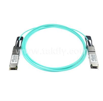 Cáp quang chủ động 100G QSFP28 (AOC) – 4×25G, Lên đến 104Gbps, 3-70m, Mảng VCSEL, Công suất thấp <3.5W, QSFP28 sang QSFP28