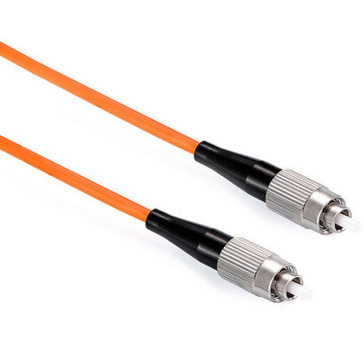 FC đến FC OM1 62.5 / 125um 3.0mm Simplex Orange Multimode Fiber Optic Patchcord