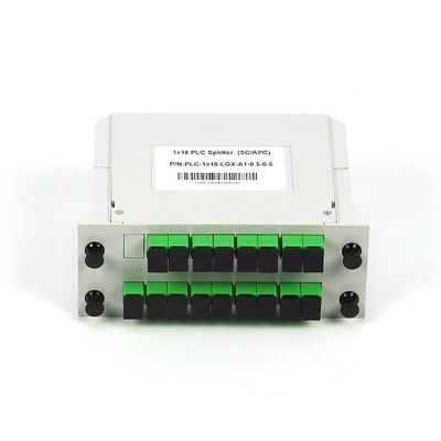 1 * 16 SC / APC SM G657A1 Bộ tách PLC sợi quang loại Cassette LGX trong mạng