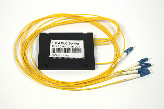 Bộ chia PLC sợi quang ABS 1 x 4 LC UPC SM G657A1 Cáp quang LSZH 2.0mm