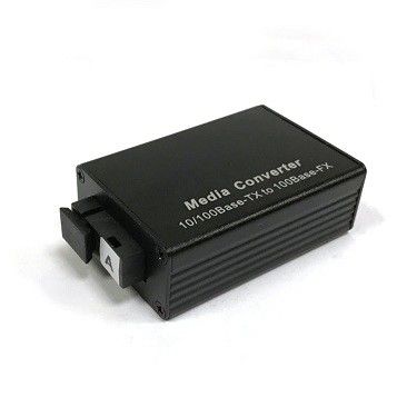 Kích thước nhỏ 10 / 100M Bộ chuyển đổi phương tiện truyền thông cáp quang Simpex Singlemode trong Ethernet
