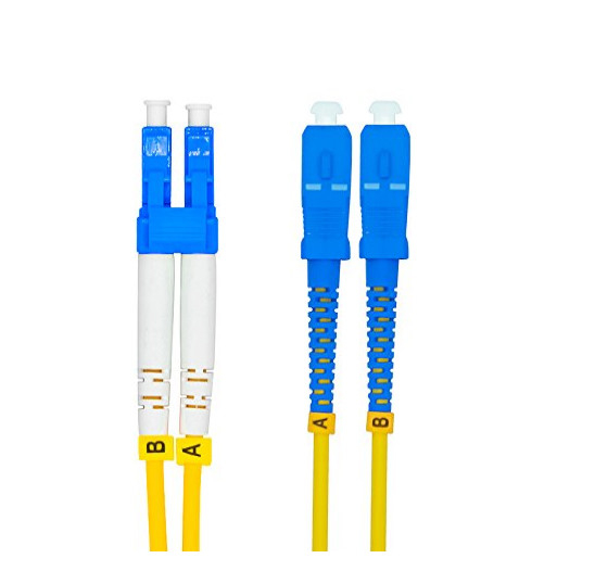Đường dây dán sợi quang cấp viễn thông với <0.3dB Loss UPC/APC Polishing Blue/Beige Connector Color