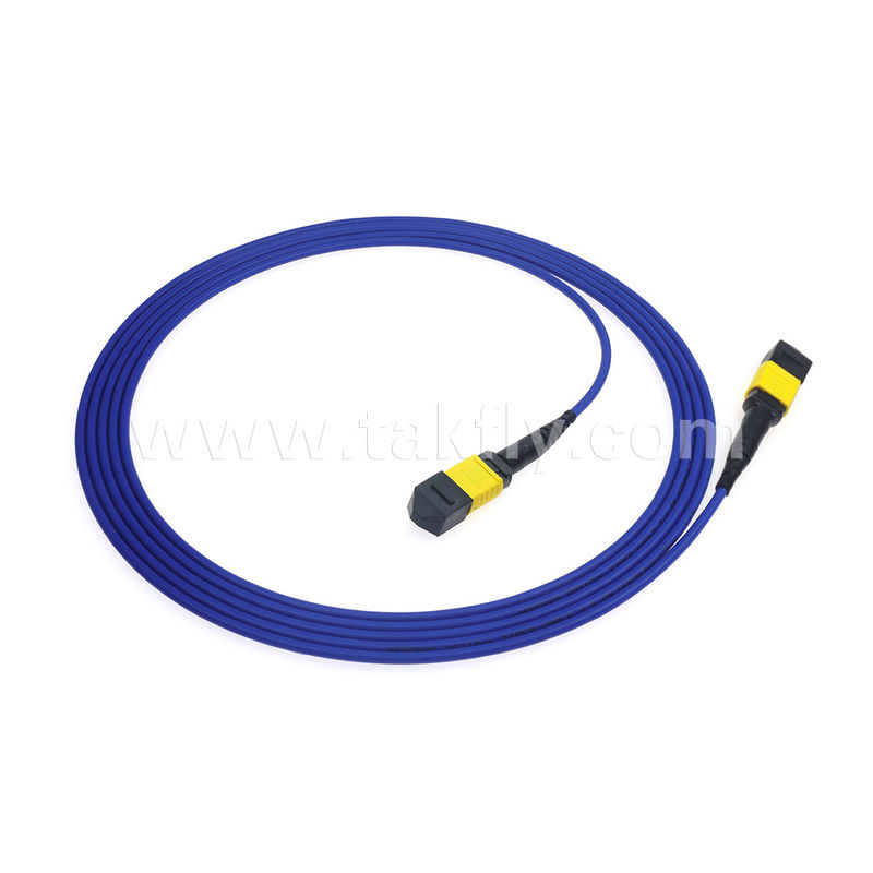 MPO / MTP Patchcord Cáp thân áo SM / MM Jumper Sợi quang cho Trung tâm dữ liệu AI FTTX Telecom