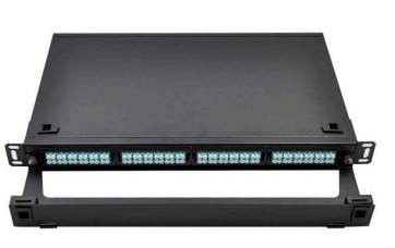 96F Cassette Adapter Panel 1U Rack Mount MPO Patch Panel cho Trung tâm dữ liệu Chiều cao 1U