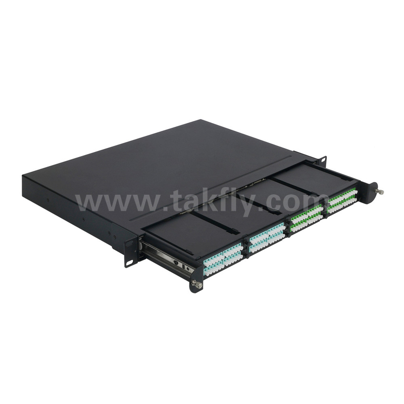 1U Rack Mount 24F MPO-LC MTP Patch Panel mật độ cao 96F Cho trung tâm dữ liệu