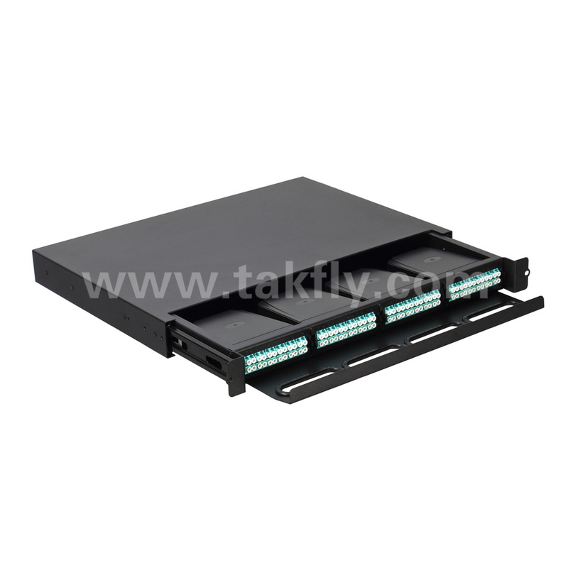 Bộ sạc MPO Fiber Optic có thể tùy biến MTP Patch Panel Loại trượt cho trung tâm dữ liệu FTTX