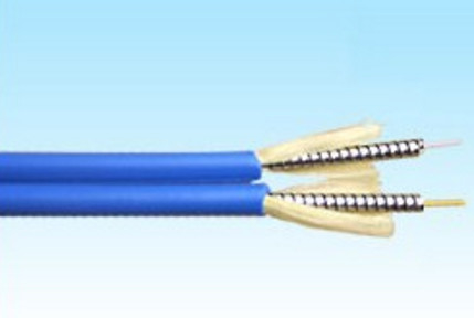 Cáp quang bọc thép kép với đường kính 4,0 * 7,0 mm và bán kính uốn cong 20D / 15D