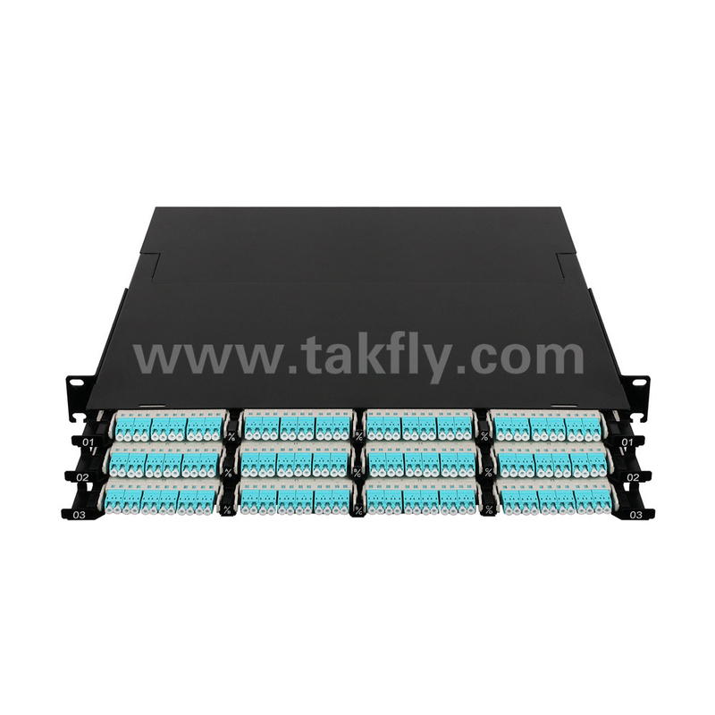 Sợi quang MPO Cassette MTP Patch Panel 144 lõi mật độ siêu cao cho trung tâm dữ liệu FTTX