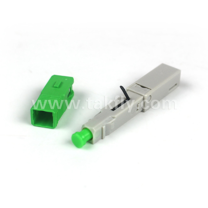SC/APC Field Installable Fast Connector Embedded-APC cho chế độ sợi nhựa OM1 62.5/125μm