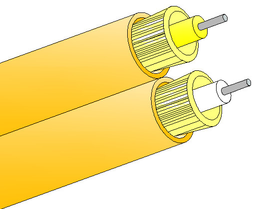 Duplex 8 Cáp quang sợi suy giảm và SC FC ST LC MPO MU MTRJ D4 SMA Connector