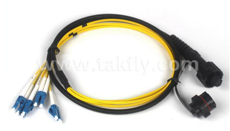 ODVA-MTP dây đệm chống nước 8 12 24 lõi với cáp quang hỗ trợ