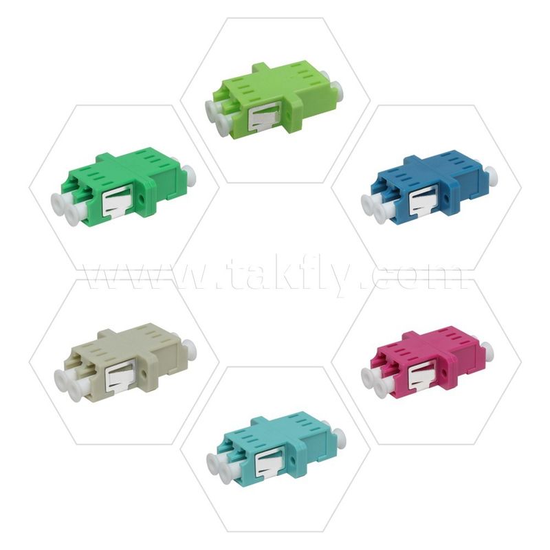 LC Adapter Cable Coupler APC/UPC SM/MM Simplex/Duplex/Quad/6 cách/8 cách Sợi quang cho Trung tâm dữ liệu FTTH