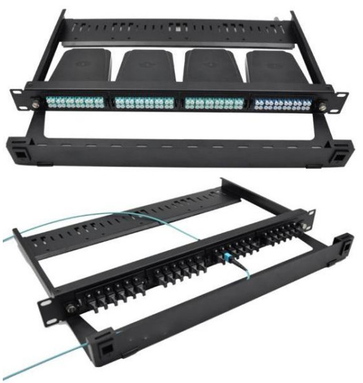 1U MPO MTP Fiber Optic Patch Panel 24 Cổng cho Trung tâm dữ liệu