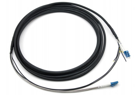 Lòng nối nhánh bảo vệ ngoài trời LC-LC GYFJH 7.0mm LSZH Đen 2Core Connector Type -20C ≈ 70C Nhiệt độ hoạt động