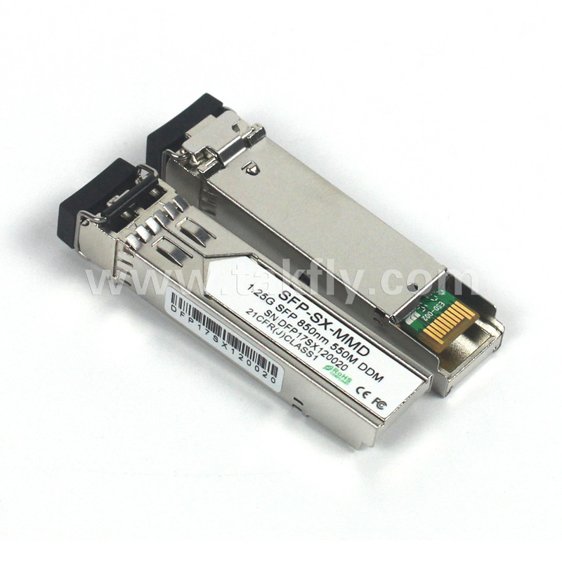 1.25G SFP 850NM 550M MMF DDM LC CISCO JUNIPER HUAWEI MODULE truyền quang tương thích SFP