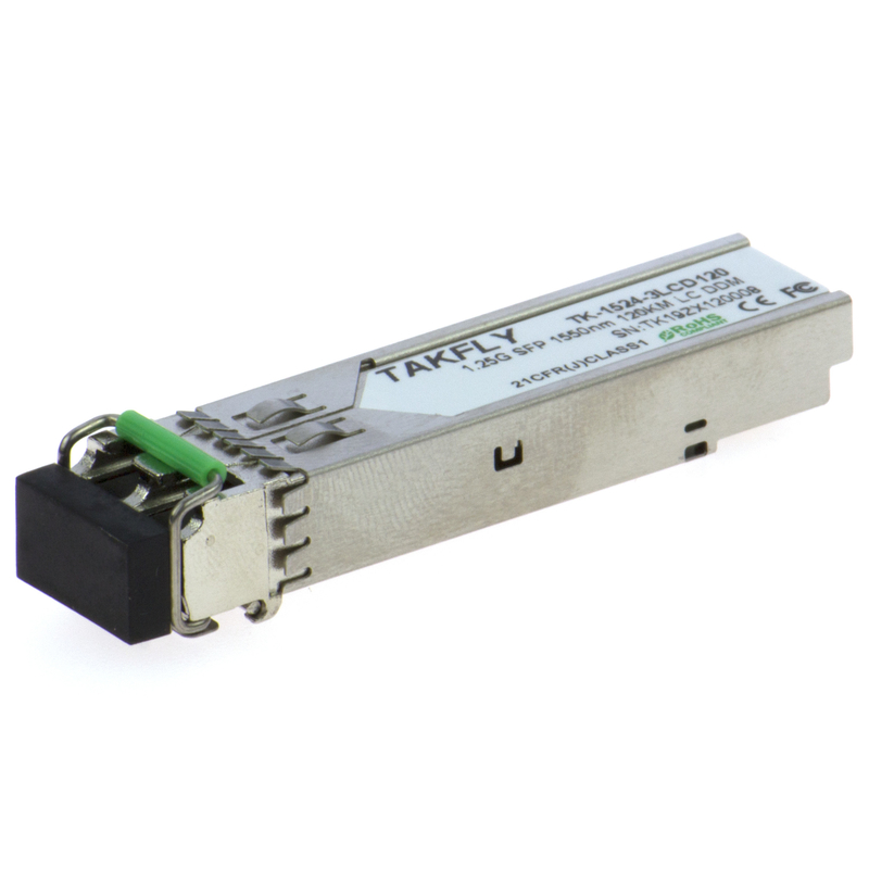 1.25G SFP 1550nm 120KM SMF DDM LC CISCO JUNIPER HUAWEI Tương thích SFP OPPTICAL TRANSCEIVER MODULE cho truyền thông đường dài