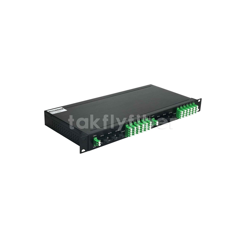 2x1:24 WDM Filter PLC Splitter GPON CATV trong 1U 19Inc Rack Mount Patch Panel