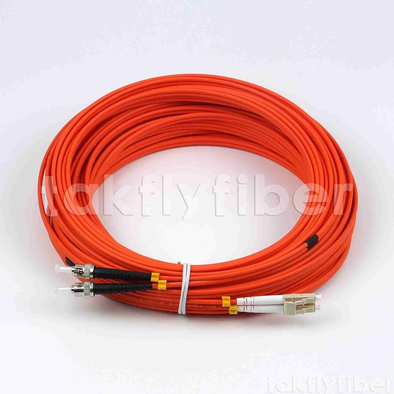 UPC MM Duplex Fiber Patch Cord 3.0mm LSZH ST đến LC OM1 OM2 APC
