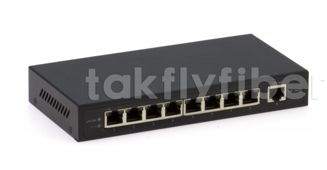DF-1E-8EP 8-Port 10/100Mbps Fast Ethernet Switch với độ ẩm không đông lạnh 0-95%