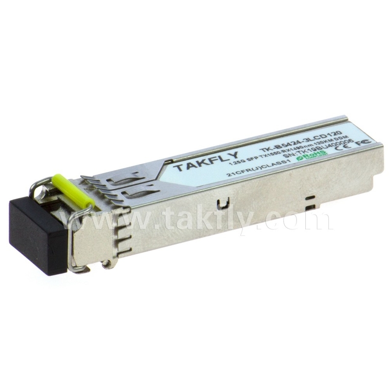 1.25G SFP BIDI OPTICAL TRANCEIVER MODULE Tx1550/Rx1490nm 120KM SMF DDM LC CISCO JUNIPER HUAWEI tương thích