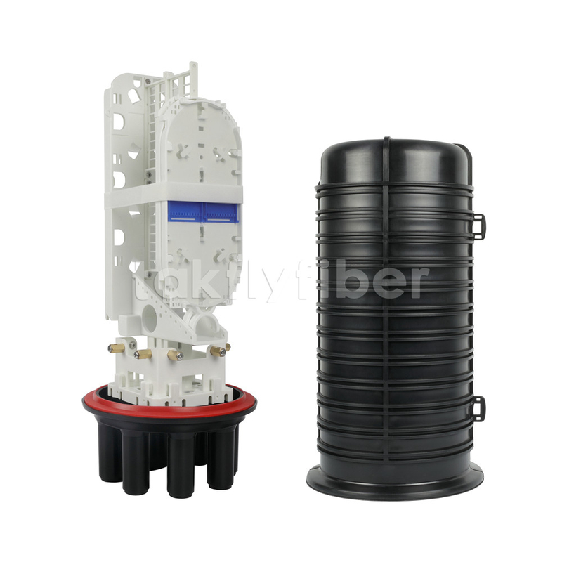 TK-SC- R05A-64SC Series Fiber Optic Splice Closure được sử dụng trong ống dẫn chôn trên cao cho Ftth