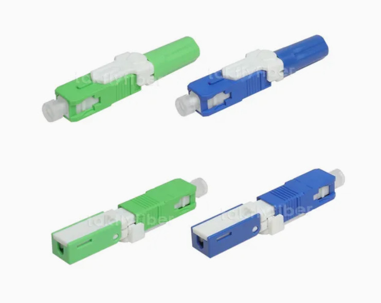 LC Connector Style SC Fast Connector cho CABLE FIBER OPTIC đường kính sợi 0,125mm