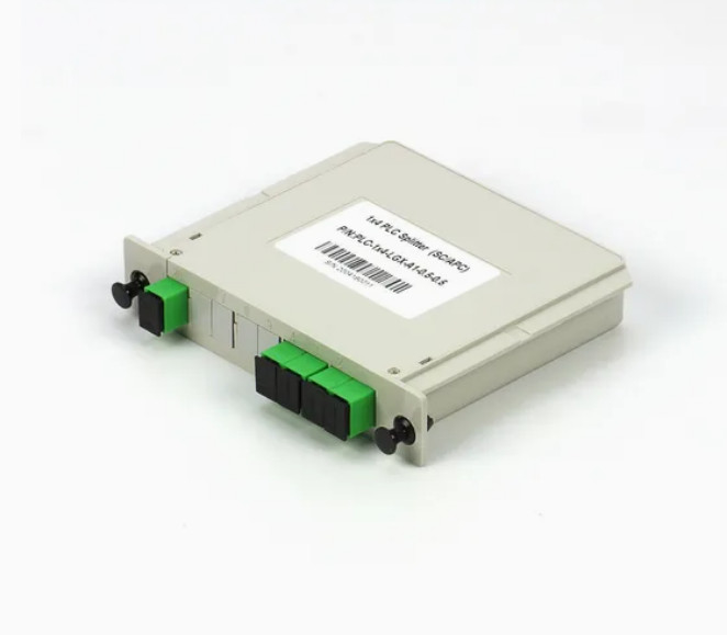 1x4 FTTX Gpon Fiber Casette Type LGX PLC Splitter với đầu nối Sc / APC Độ tin cậy và ổn định cao