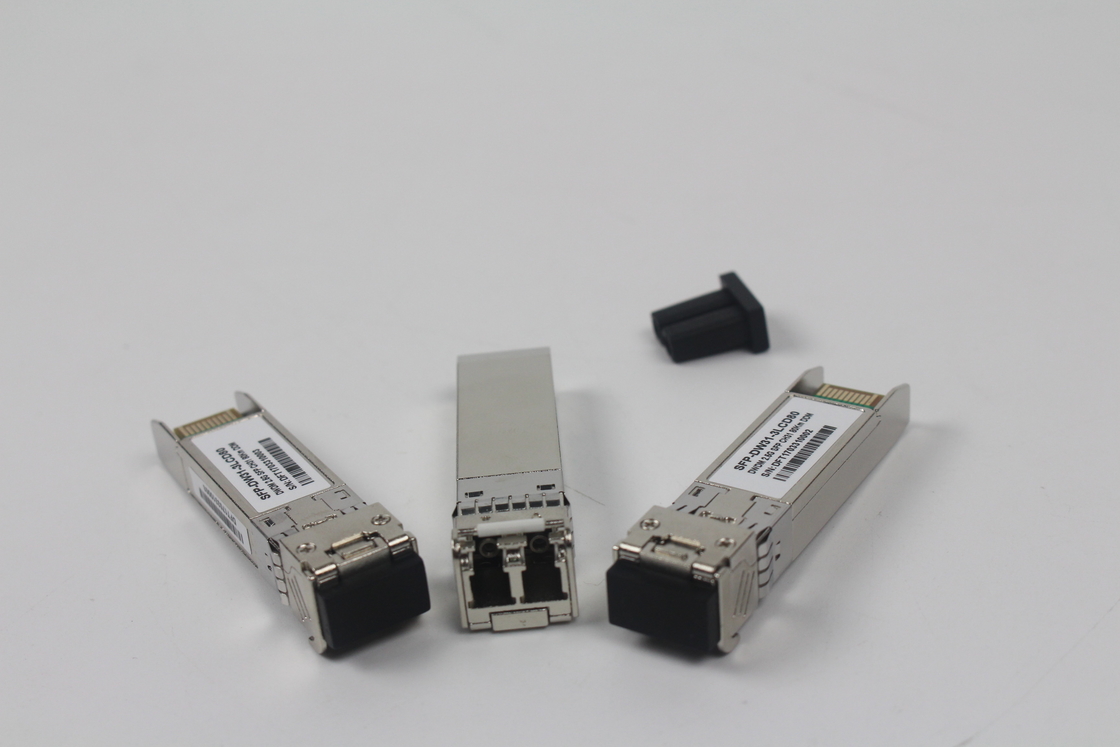 Bộ thu phát SFP DWDM 10Gbps 40KM 50GHz Cáp 2mm Bước sóng 1310nm cho Mạng Đường Dài