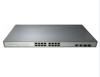 Bộ chuyển mạch Ethernet mạng Gigabit PoE 16 cổng mật độ cao | Sản phẩm chất lượng cao cấp DF-1.25G-16P-2E-2F