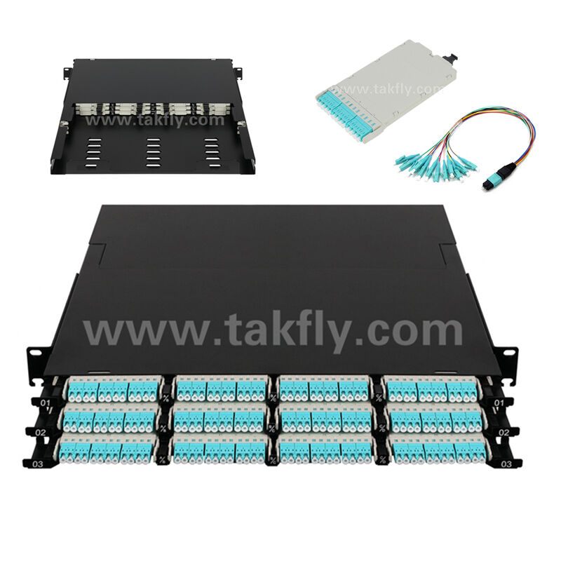 Sợi quang MPO Cassette MTP Patch Panel 144 lõi mật độ siêu cao cho trung tâm dữ liệu FTTX