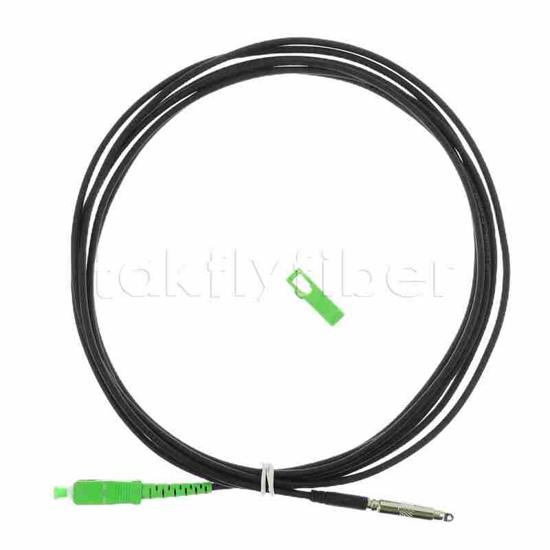 CPR Đánh giá SC Đẩy FTTH Drop Cable Fiber Optic Patchcord với áo khoác TPU 3.0mm và Sợi G657A2