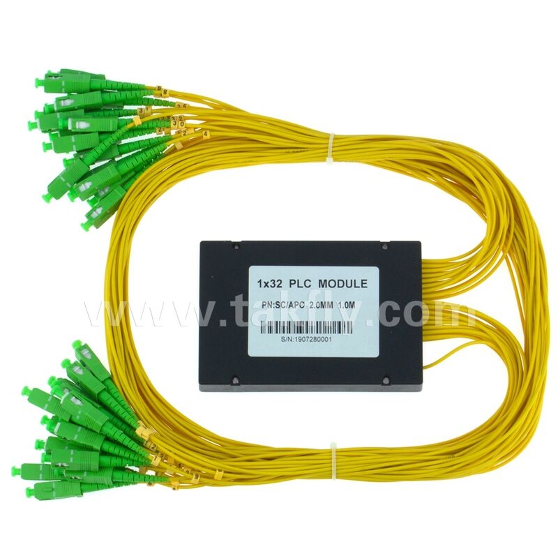 Bộ chia PLC Hộp ABS 1xN SC APC/UPC Sợi quang cho Trung tâm dữ liệu viễn thông Fttx
