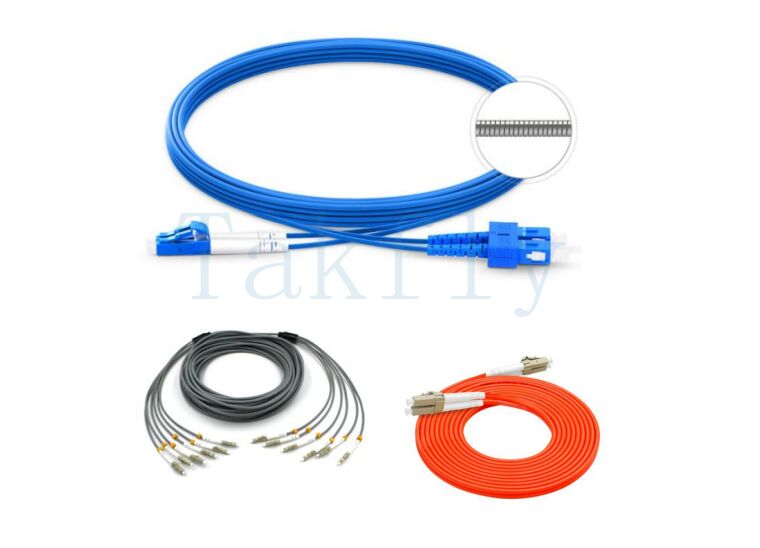 Cáp đệm sợi vỏ giáp ống thép không gỉ &amp; Kevlar củng cố không bị uốn cong cho FTTH, Trung tâm dữ liệu &amp; mạng công nghiệp
