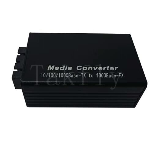 Mini 100M Fast Ethernet Media Converter, 10/100Base-TX đến 100Base-FX, Bộ chứa nhôm, mở rộng đến 100km