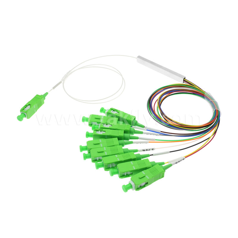 Bộ chia PLC kênh 1 × 9 với sợi 0,9mm cho mạng phân phối quang FTTH / FTTX