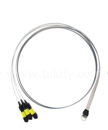 MTP 12CH × 3 đến 36 kênh Fiber Array Assembly 3 × 12CH MTP Connectors đến 36CH V-Groove FAU, Loss Insertion thấp, cho 1.6T Optical Transceivers & Co-Packed Optics (CPO)