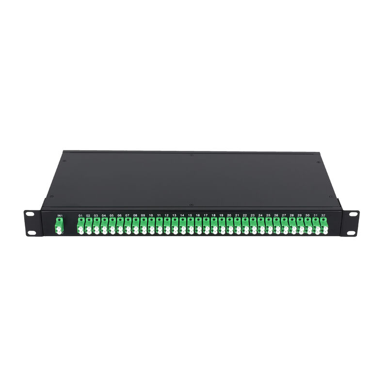 Bộ chia PLC sợi quang LC gắn trên giá đỡ OEM 1U 19Inch 2x64 cho Trung tâm dữ liệu FTTx