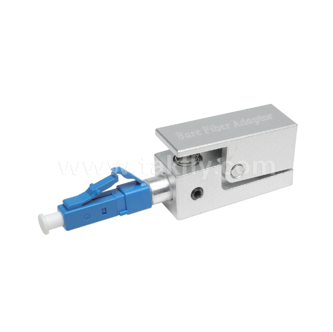 LC Square Type Bare Fiber Adapter – Epoxy‑Free, Reusable, Low Insertion Loss, for Optical Fiber Testing & Measurement Applications