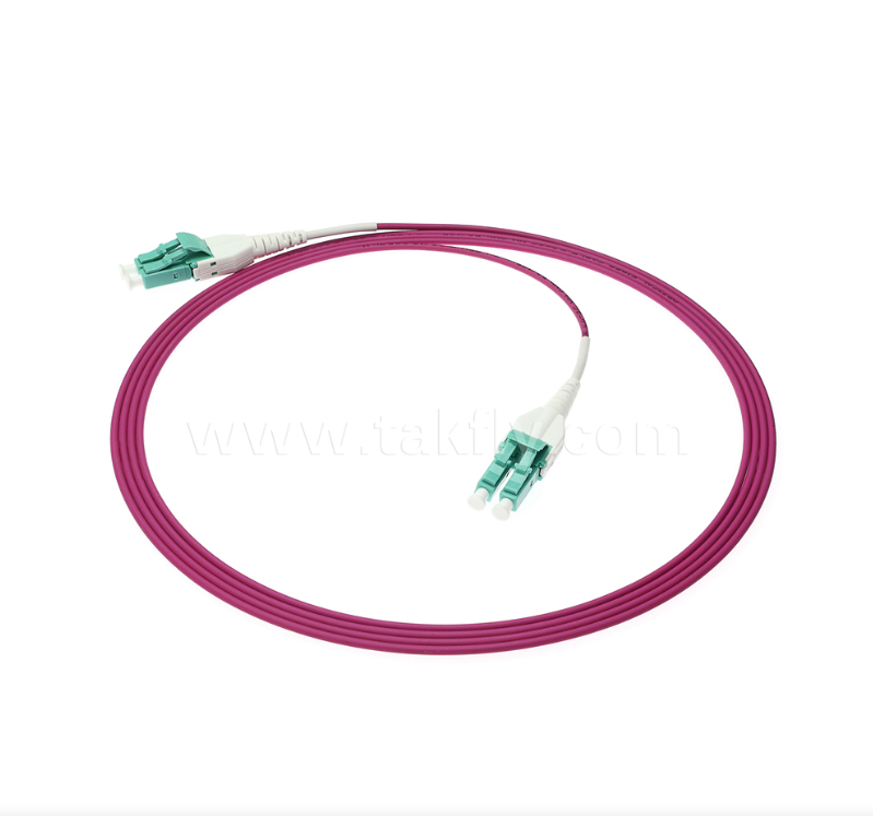 Dây nối sợi quang LC Uniboot - Một ống hai lõi, phân cực cố định, cấu trúc nhỏ gọn, giảm một nửa thể tích cáp cho cáp mật độ cao