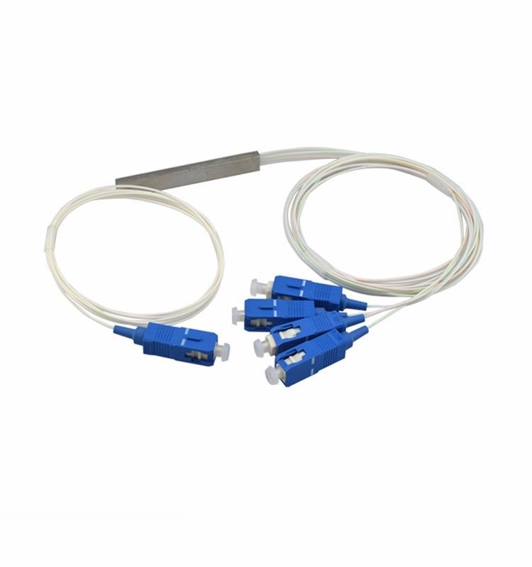 Bộ chia PLC mini cáp trắng 1x4 SC UPC 9/125 um G657A1 0.9mm