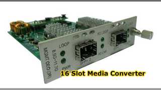Khung chuyển đổi phương tiện 16 khe cắm Rackmount